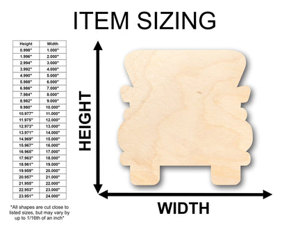 Unfinished Wood Truck Shape - Craft - up to 46" DIY - NameSigns.com