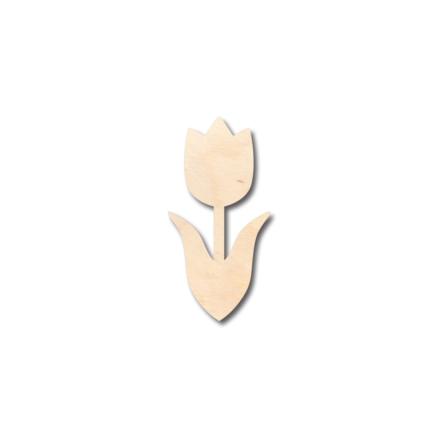 Unfinished Wood Tulip Flower Shape - Craft - up to 46" DIY - NameSigns.com