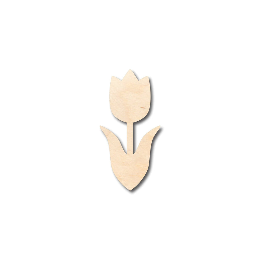 Unfinished Wood Tulip Flower Shape - Craft - up to 46" DIY - NameSigns.com