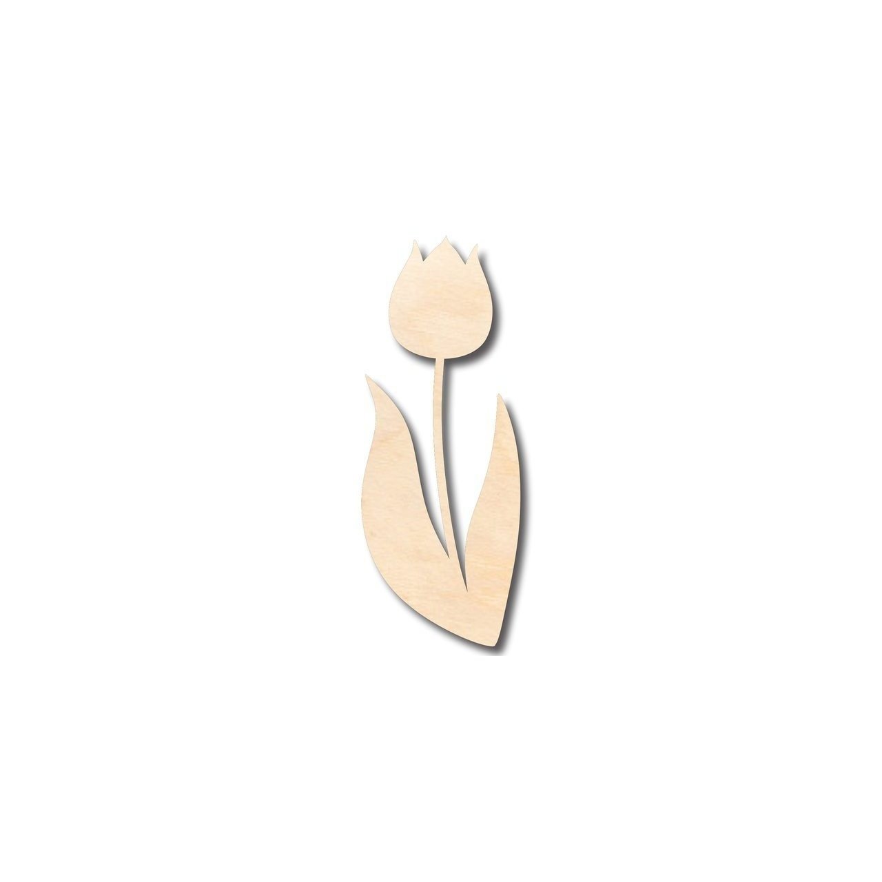 Unfinished Wood Tulip Shape - Spring - Flower - Craft - up to 46" DIY - NameSigns.com