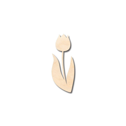 Unfinished Wood Tulip Shape - Spring - Flower - Craft - up to 46" DIY - NameSigns.com