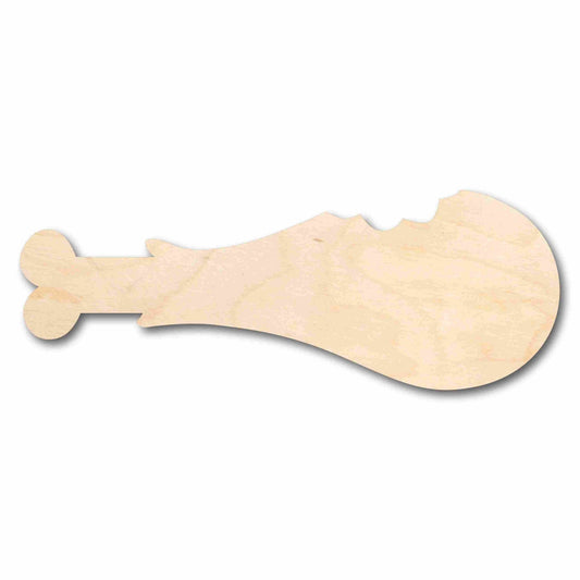 Unfinished Wood Turkey Leg with Bite Silhouette - Craft - up to 46" DIY - NameSigns.com