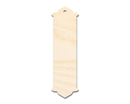 Unfinished Wood Twin Peak Bookmark Shape | DIY Craft Cutout | up to 12" DIY - NameSigns.com