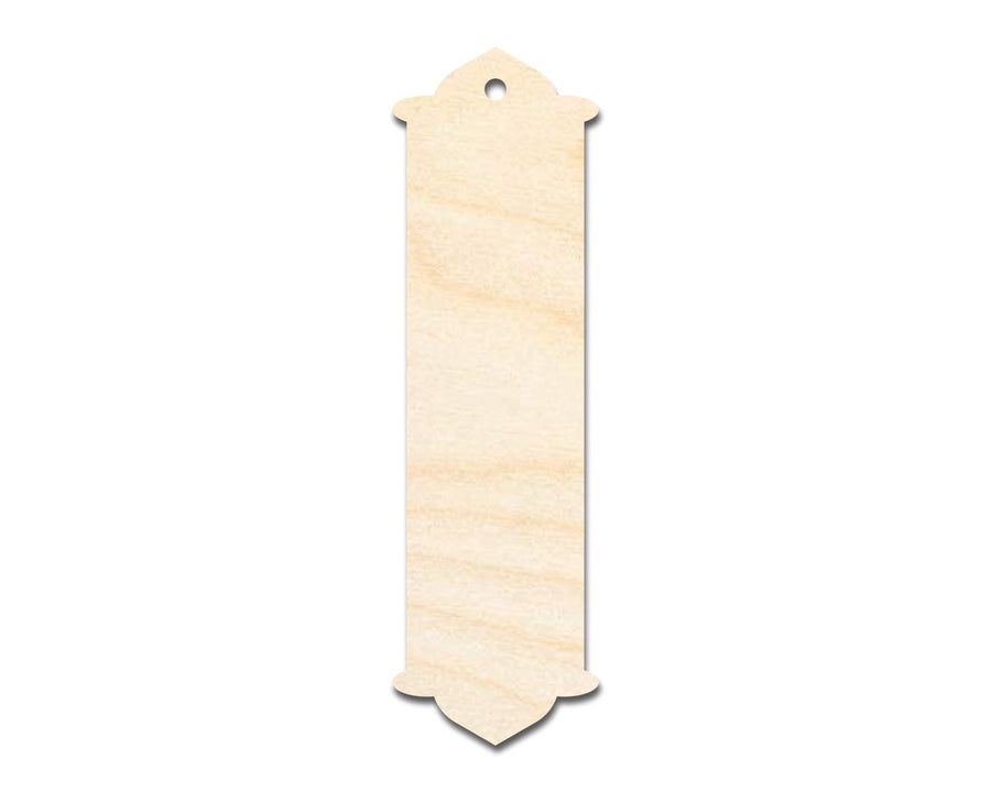 Unfinished Wood Twin Peak Bookmark Shape | DIY Craft Cutout | up to 12" DIY - NameSigns.com