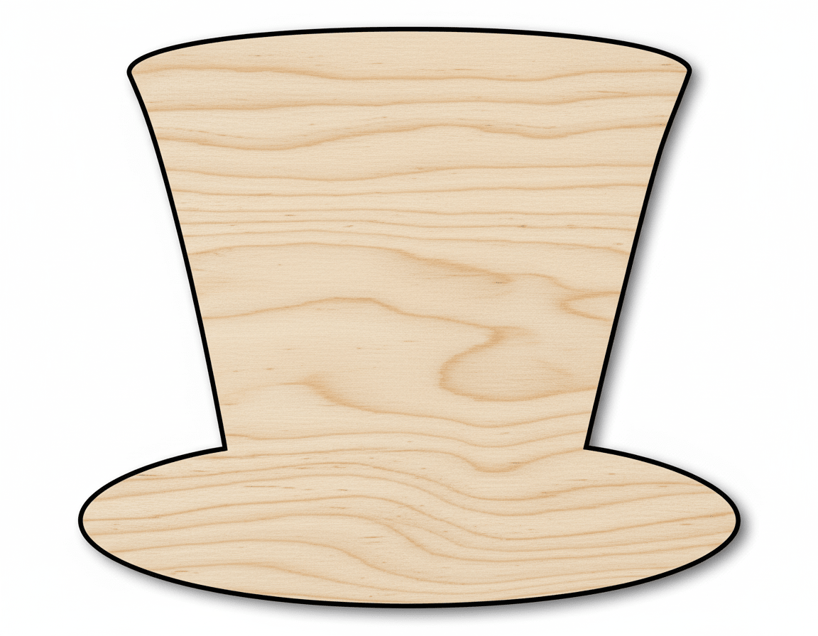 Unfinished Wood Uncle Sam Hat Shape | DIY Craft Cutout | up to 46" DIY - NameSigns.com