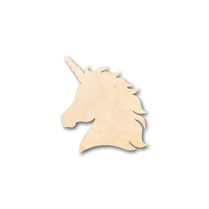 Unfinished Wood Unicorn Head Shape - Craft - up to 46" DIY - NameSigns.com