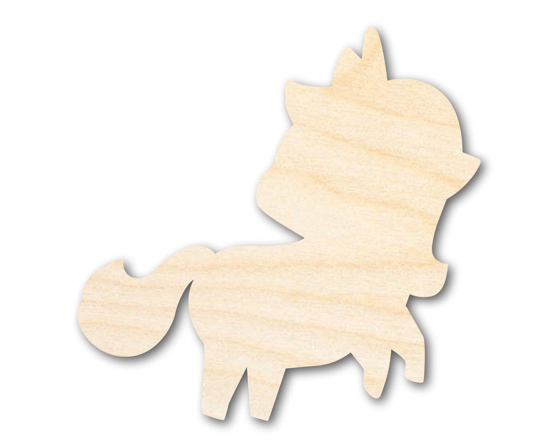 Unfinished Wood Unicorn Shape - Craft - up to 46" DIY - NameSigns.com