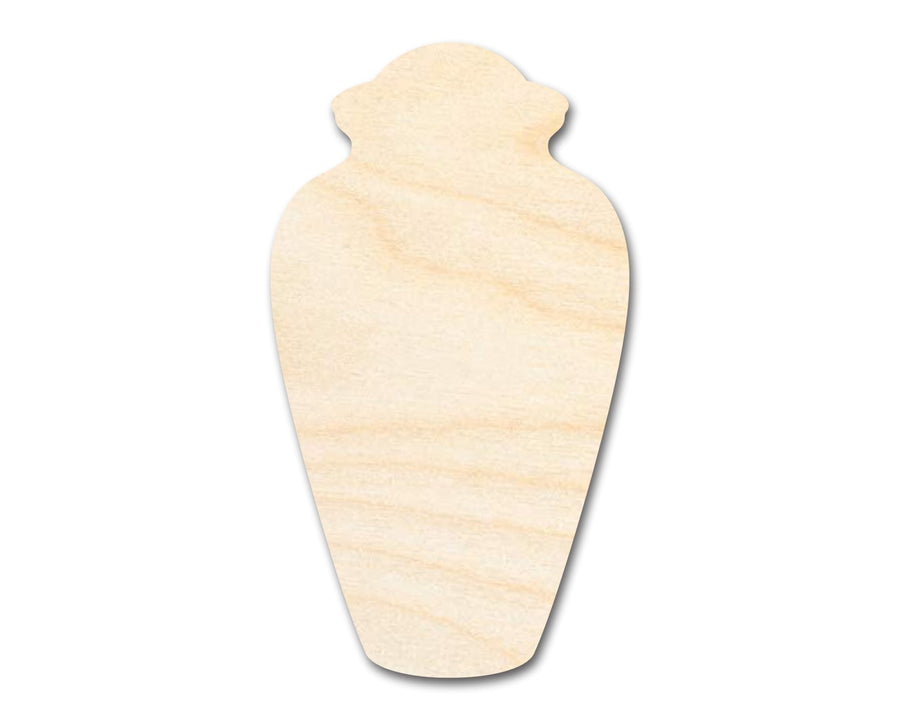 Unfinished Wood Urn Shape - Craft - up to 46" DIY - NameSigns.com