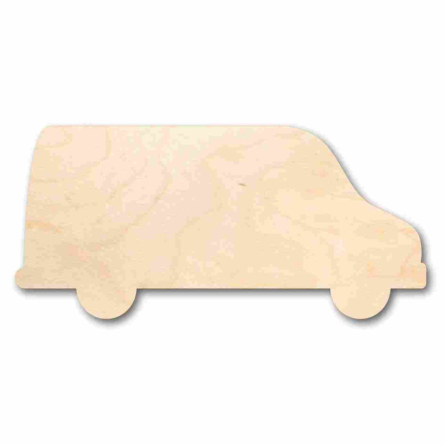 Unfinished Wood Van Shape - Craft - up to 46" DIY - NameSigns.com
