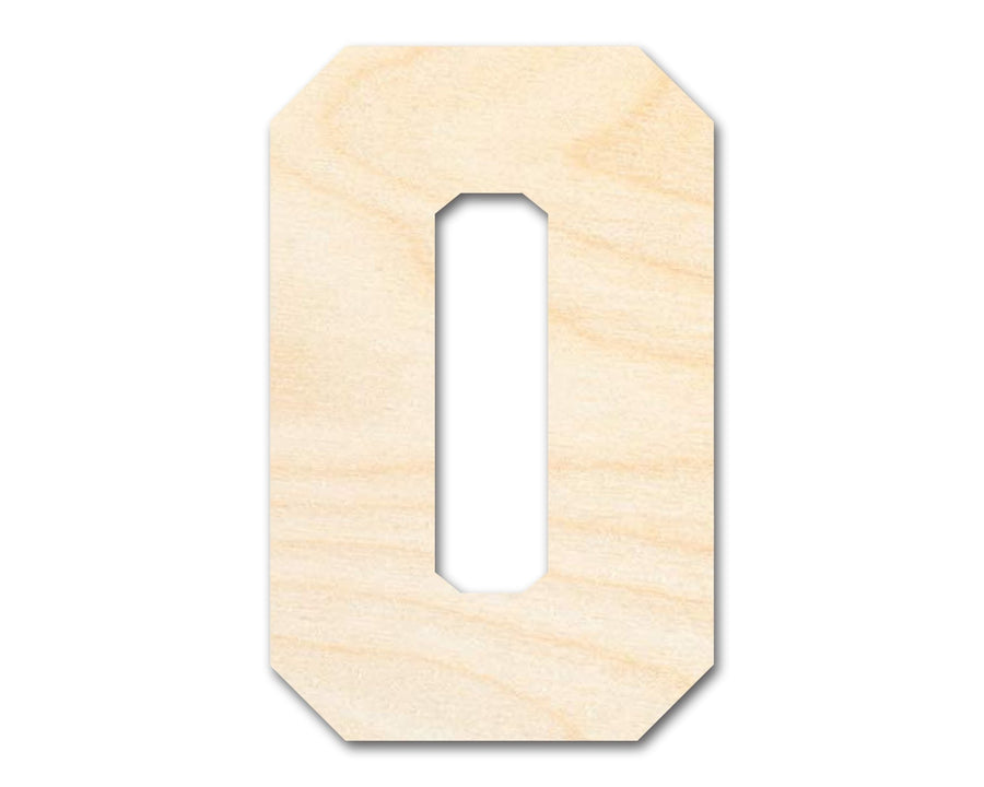 Unfinished Wood Varsity Team Font - O Shape | DIY Craft Cutout | up to 46" DIY - NameSigns.com