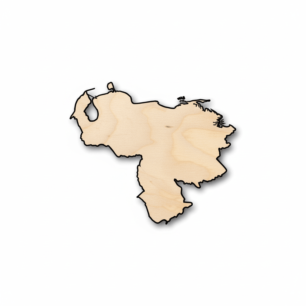 Unfinished Wood Venezuela South America Country Shape - Craft - up to 46" DIY - NameSigns.com