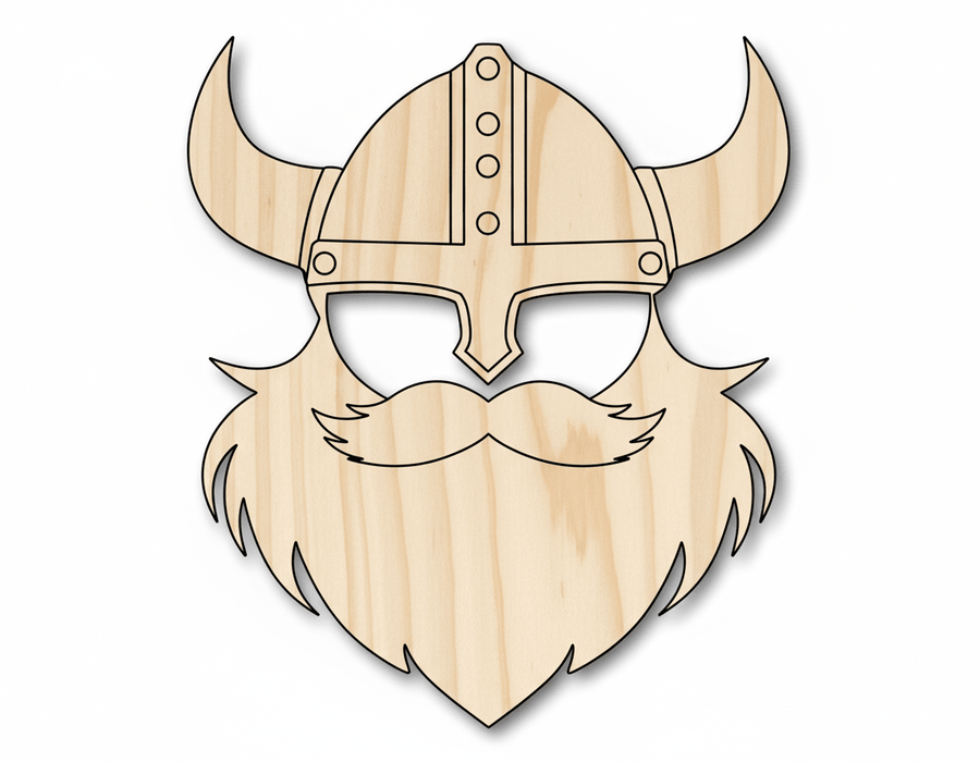 Unfinished Wood Viking Mascot Shape | DIY Craft Cutout | up to 46" DIY - NameSigns.com