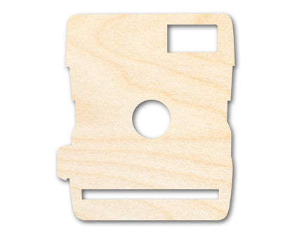 Unfinished Wood Vintage Camera Shape | Craft Cutout | up to 46" DIY - NameSigns.com