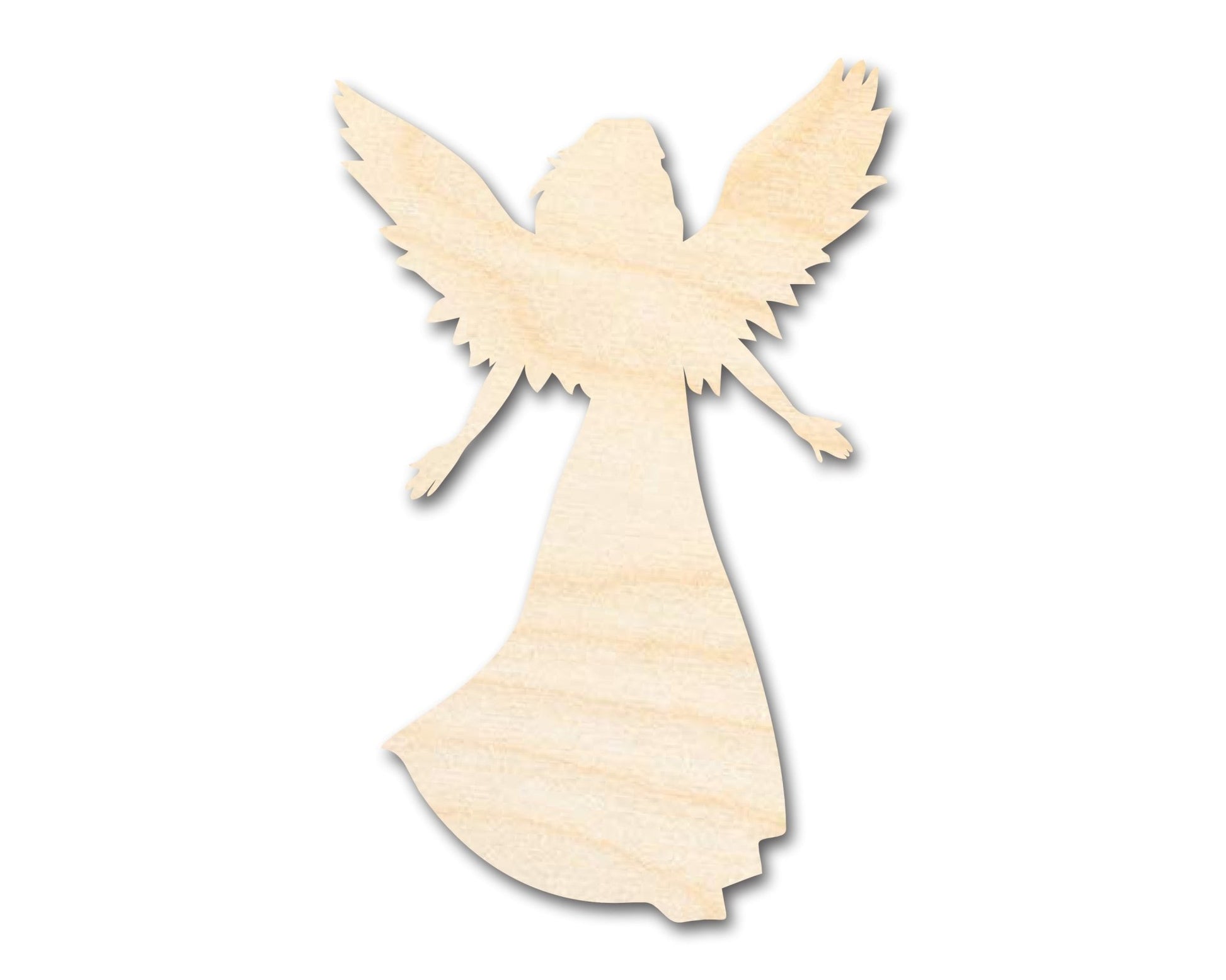 Unfinished Wood Virgo Angel Shape - Zodiac Craft - up to 46" - NameSigns.com