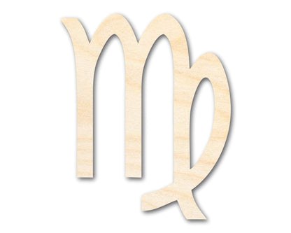 Unfinished Wood Virgo Sign Shape - Zodiac Craft - up to 46" - NameSigns.com
