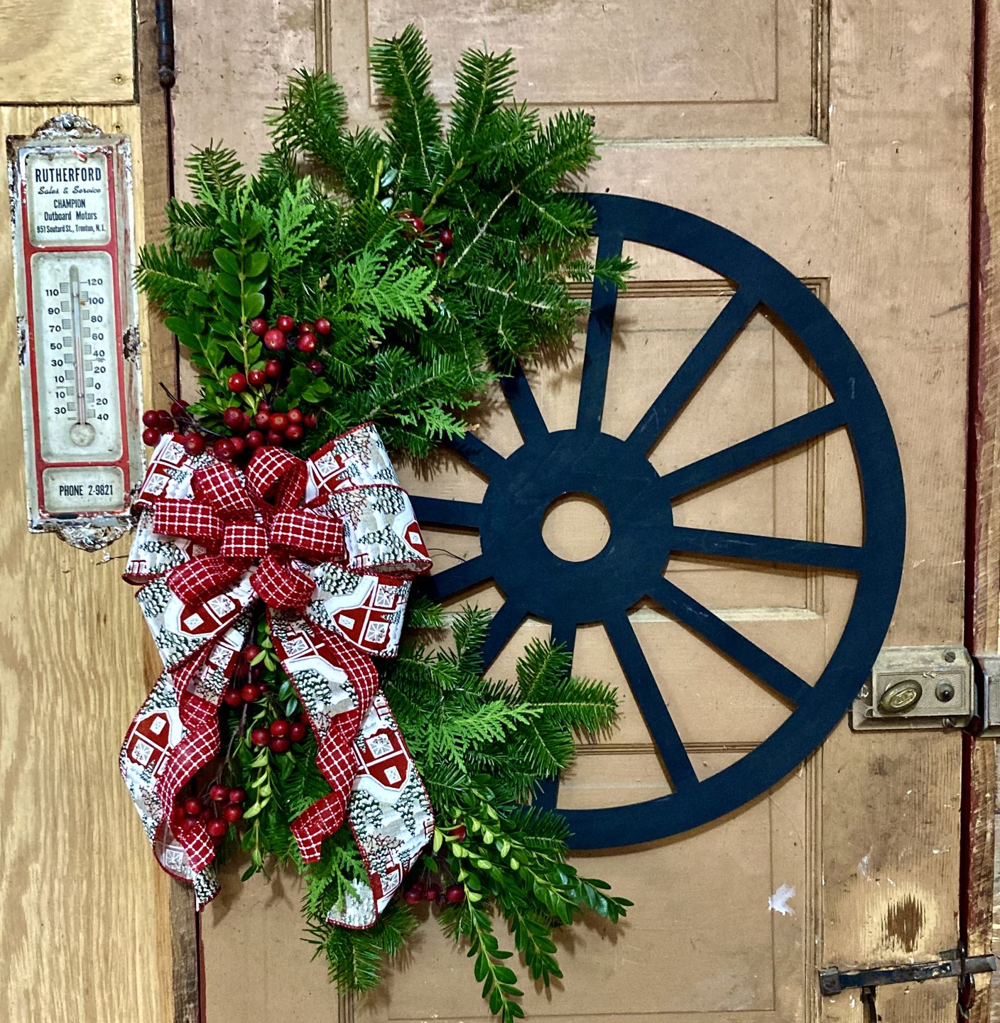 Unfinished Wood Wagon Wheel Shape | Rustic Farmhouse | DIY Craft Cutout | Up to 24" - NameSigns.com