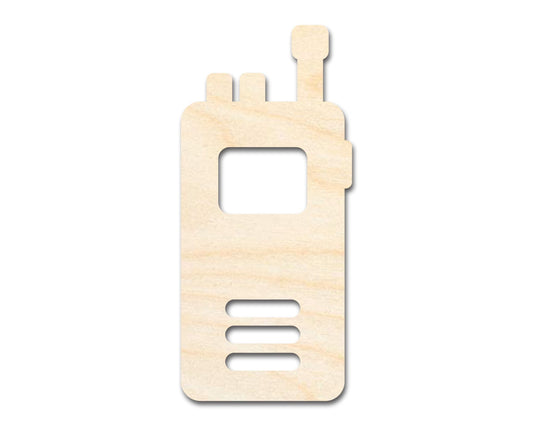 Unfinished Wood Walkie Talkie Shape | Craft Cutout | up to 46" DIY - NameSigns.com