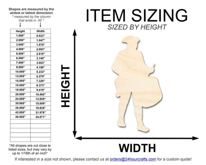 Unfinished Wood War Drummer Shape | DIY Craft Cutout | up to 46" DIY - NameSigns.com