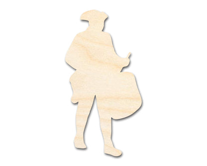Unfinished Wood War Drummer Shape | DIY Craft Cutout | up to 46" DIY - NameSigns.com