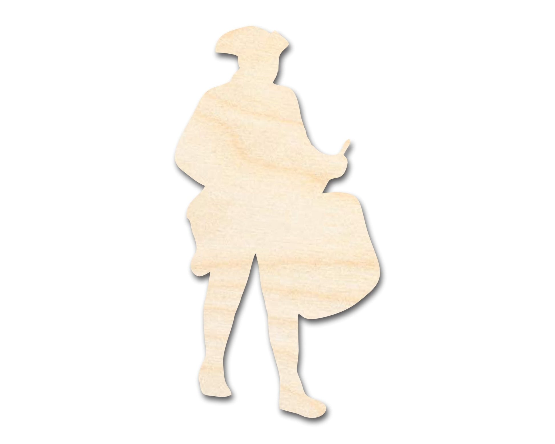 Unfinished Wood War Drummer Shape | DIY Craft Cutout | up to 46" DIY - NameSigns.com