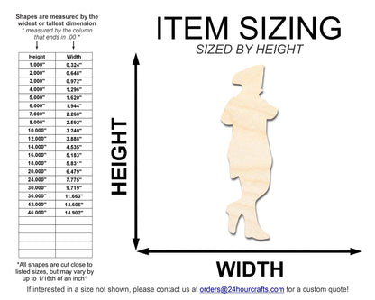 Unfinished Wood War Piper Shape | DIY Craft Cutout | up to 46" DIY - NameSigns.com