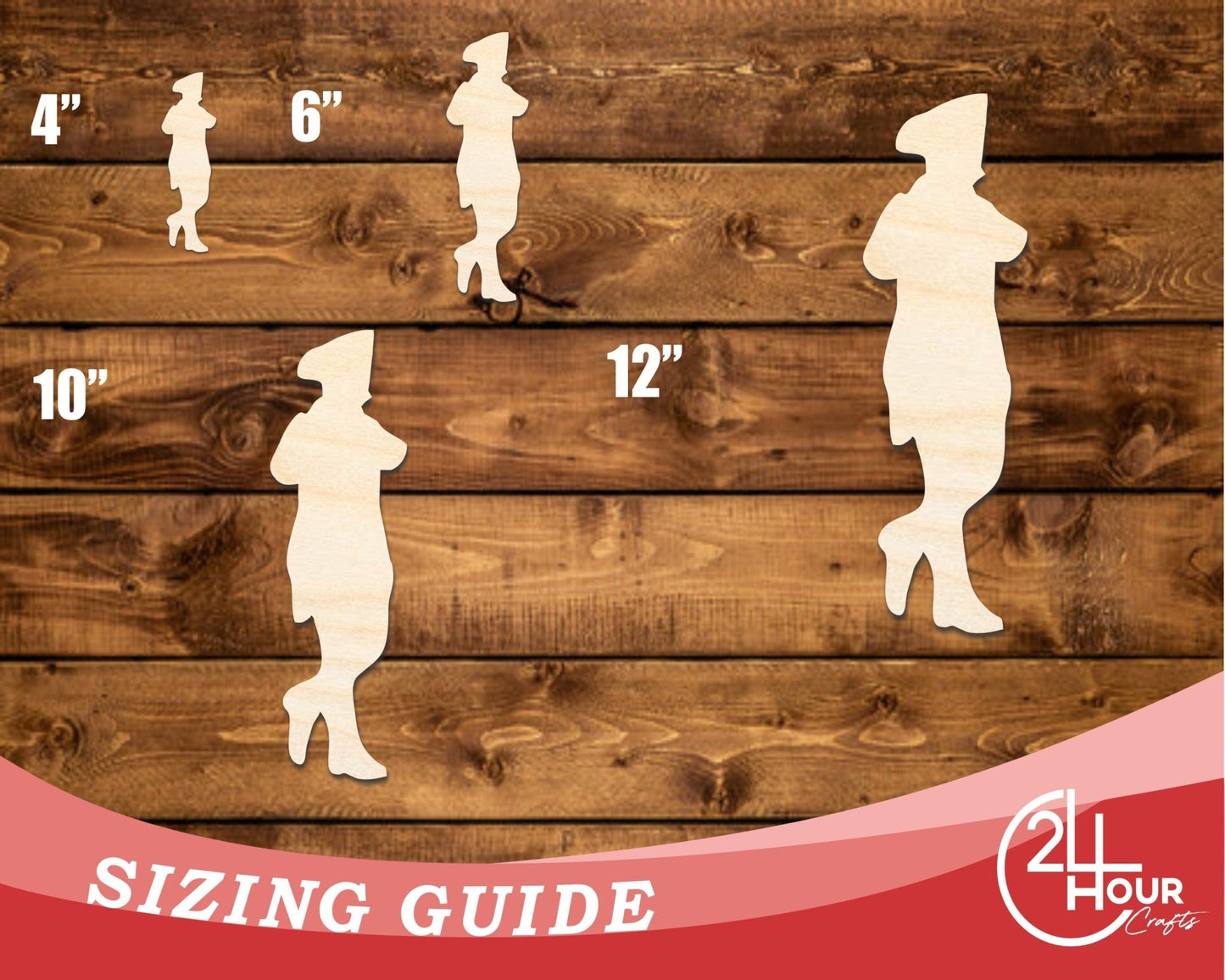 Unfinished Wood War Piper Shape | DIY Craft Cutout | up to 46" DIY - NameSigns.com