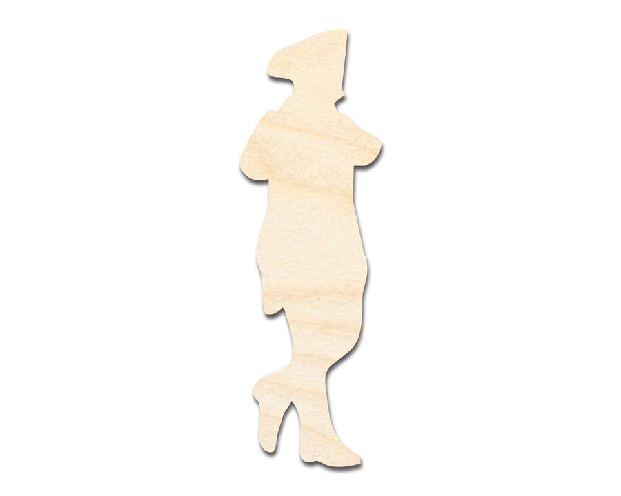 Unfinished Wood War Piper Shape | DIY Craft Cutout | up to 46" DIY - NameSigns.com