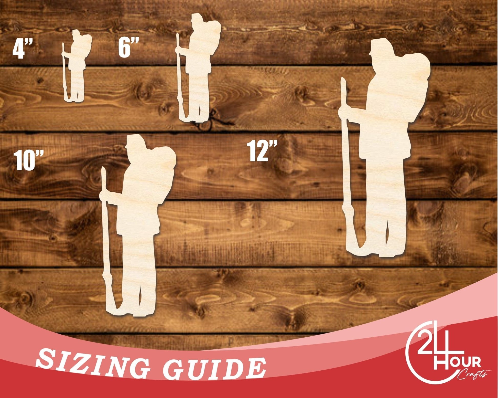Unfinished Wood War Soldier Shape | DIY Craft Cutout | up to 46" DIY - NameSigns.com