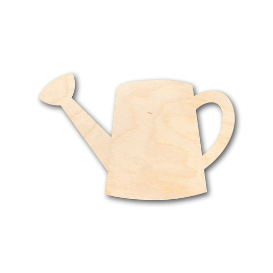 Unfinished Wood Watering Can - Wooden Garden Decor Cutout - Baltic Birch Craft Blanks - NameSigns.com