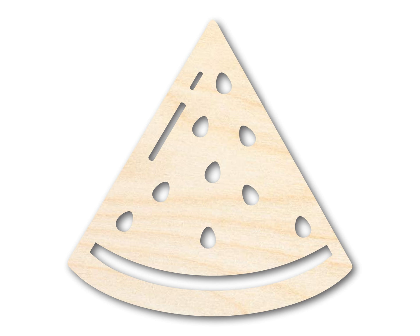 Unfinished Wood Watermelon Slice Shape | DIY Craft Cutout | up to 46" DIY - NameSigns.com