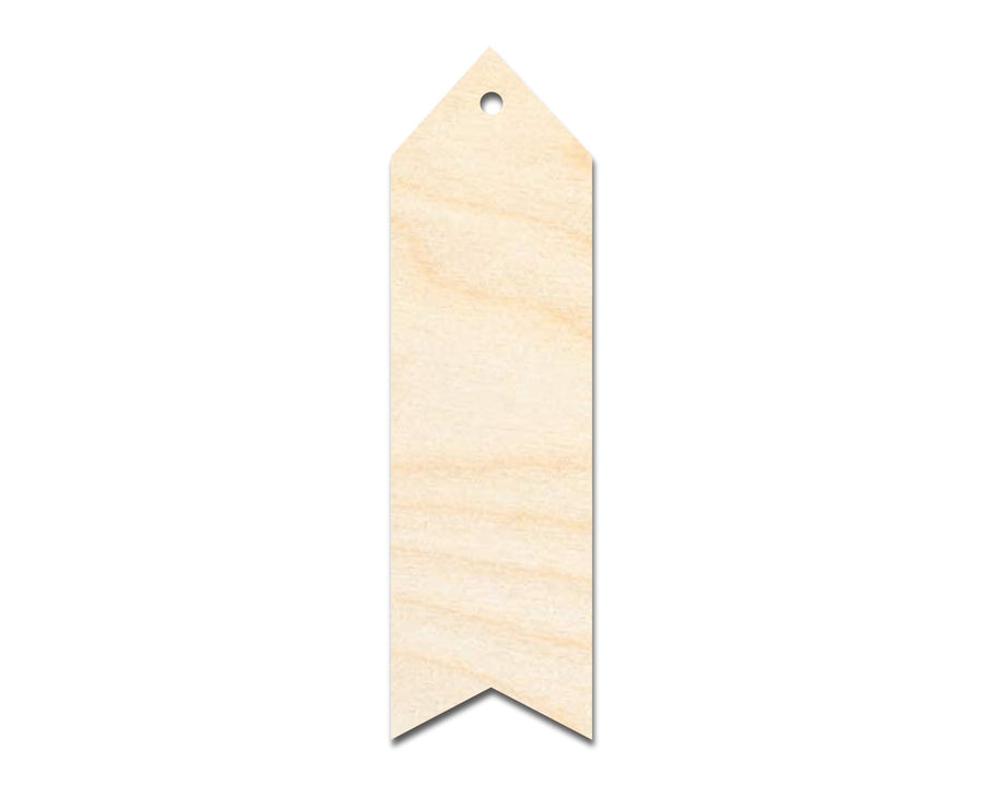 Unfinished Wood Wavy Simple Bookmark Shape | DIY Craft Cutout | up to 12" DIY - NameSigns.com
