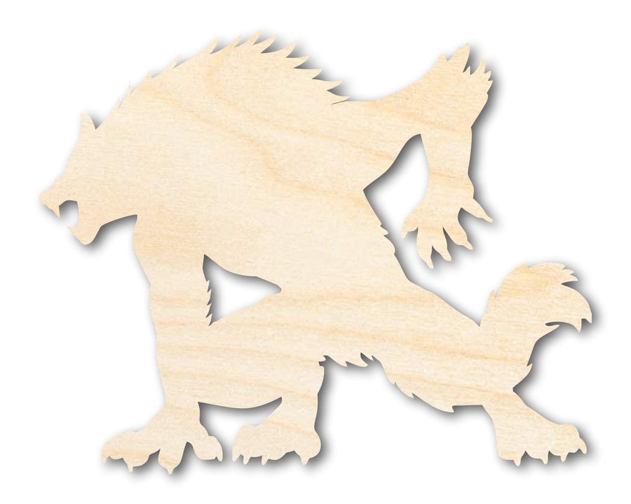 Unfinished Wood Werewolf Shape - Craft - up to 46" - NameSigns.com