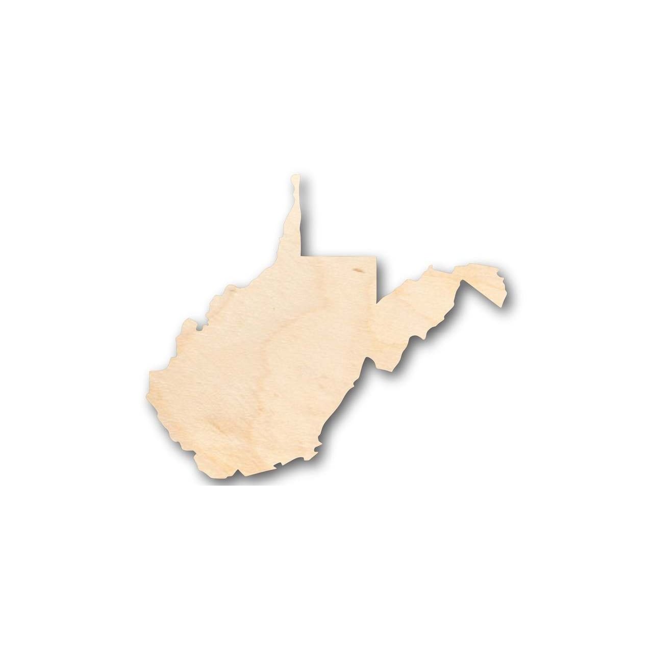 Unfinished Wood West Virginia Shape - State - Craft - up to 46" DIY - NameSigns.com