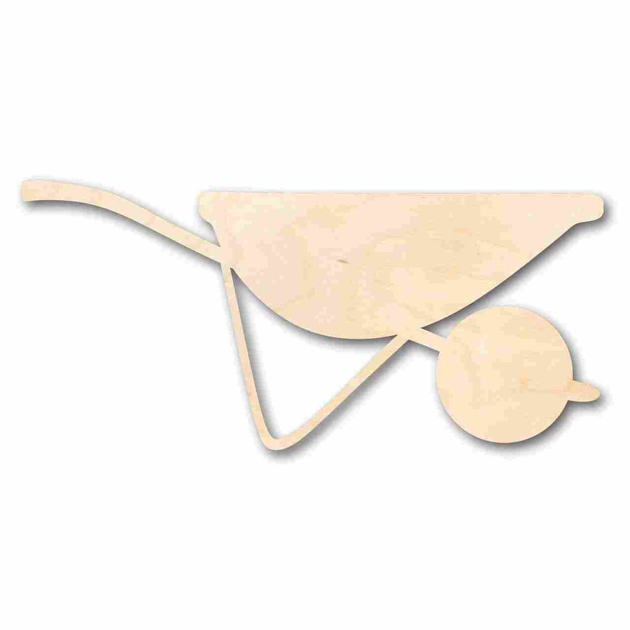 Unfinished Wood Wheelbarrow Shape - Farm - Garden - Craft - up to 46" DIY - NameSigns.com