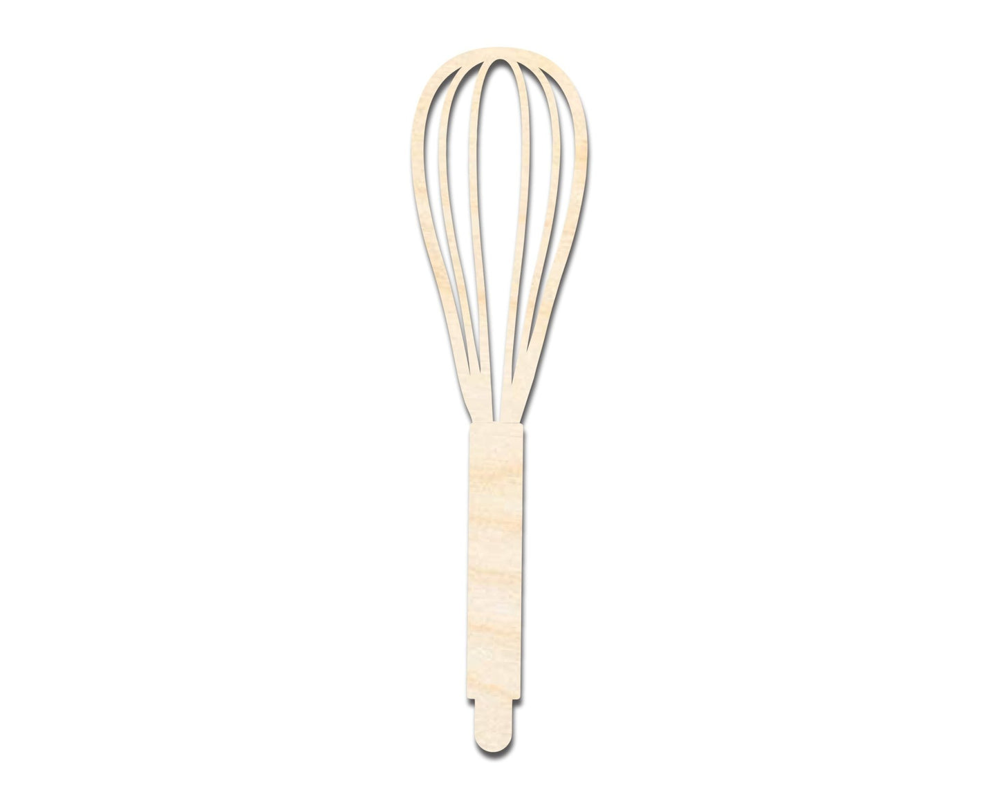 Unfinished Wood Whisk Shape | DIY Craft Cutout | up to 46" DIY - NameSigns.com