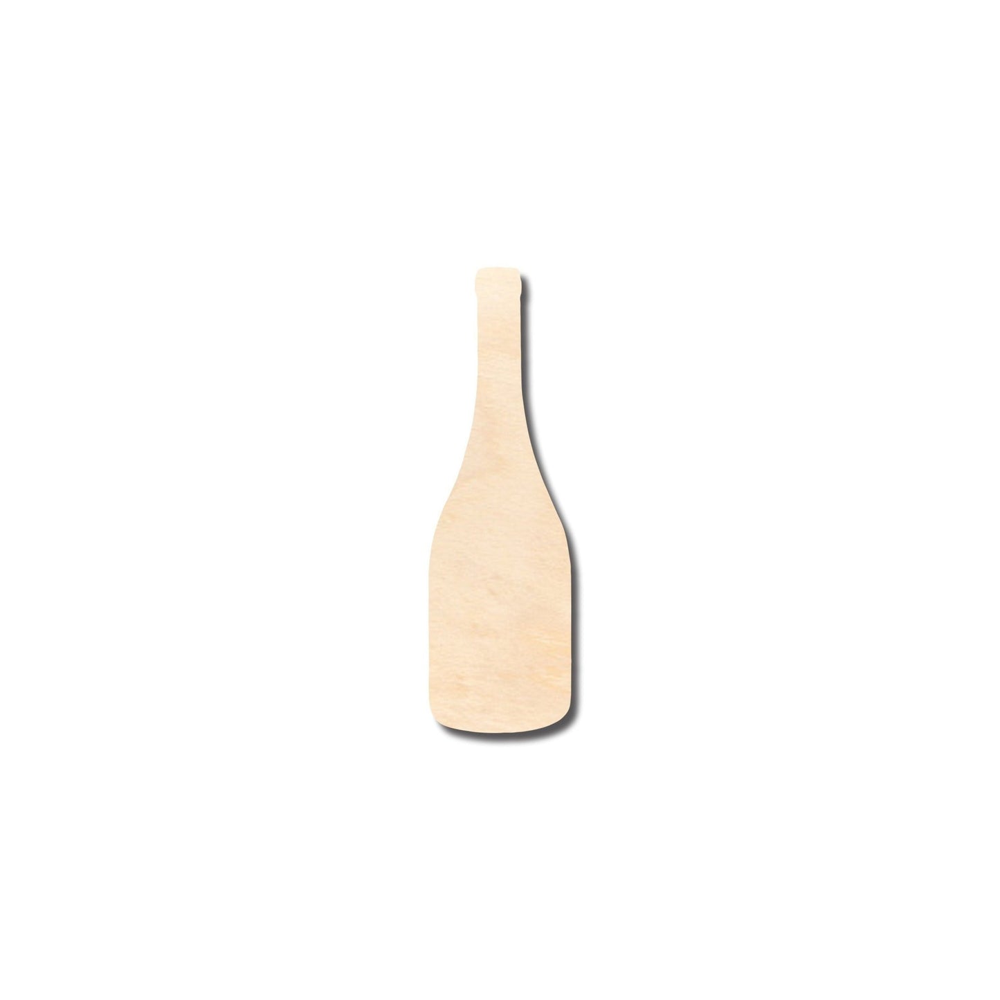 Unfinished Wood Wine Bottle Silhouette - Craft - up to 46" DIY - NameSigns.com