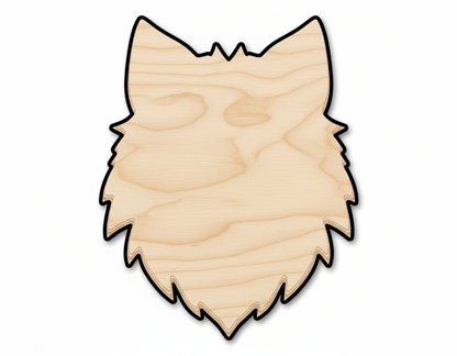 Unfinished Wood Wolf Mascot Shape | DIY Craft Cutout | up to 46" DIY - NameSigns.com