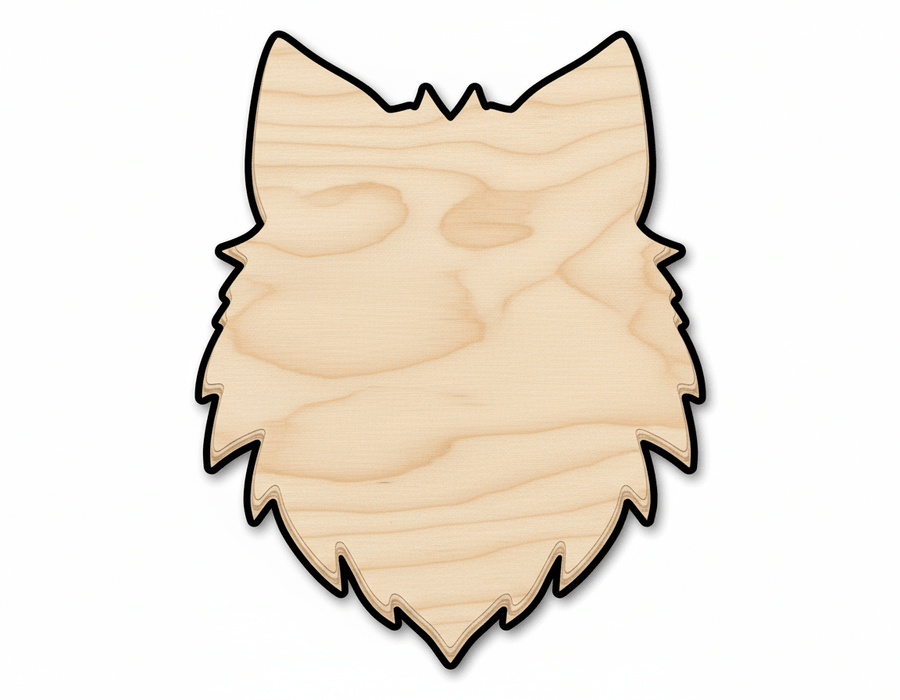 Unfinished Wood Wolf Mascot Shape | DIY Craft Cutout | up to 46" DIY - NameSigns.com