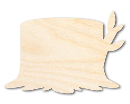 Unfinished Wood Wooden Stump Shape | DIY Craft Cutout | up to 46" DIY - NameSigns.com