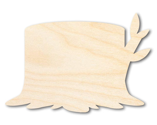 Unfinished Wood Wooden Stump Shape | DIY Craft Cutout | up to 46" DIY - NameSigns.com
