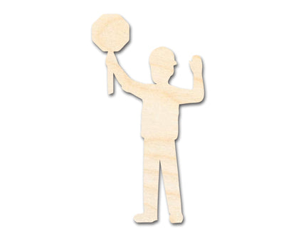 Unfinished Wood Worker With Sign Shape | DIY Craft Cutout | up to 46" DIY - NameSigns.com