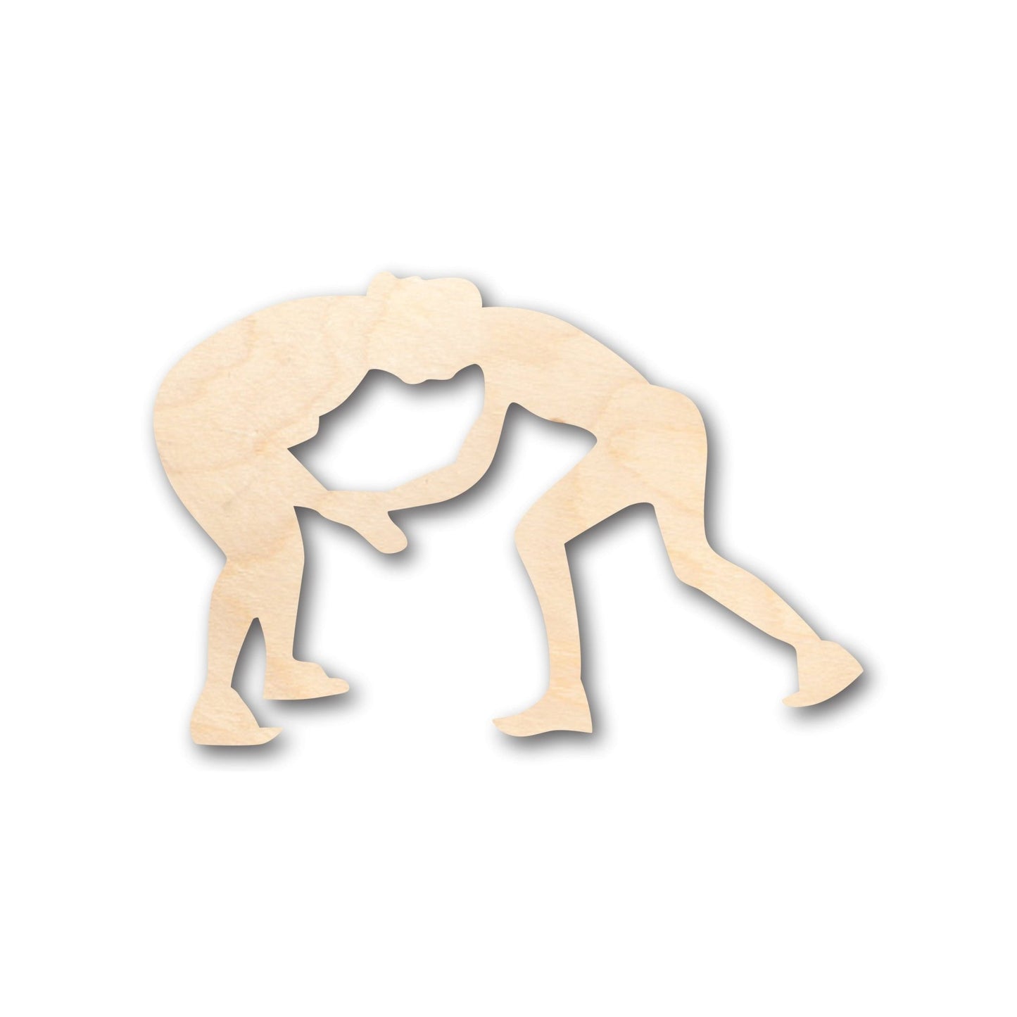 Unfinished Wood Wrestlers Shape - Craft - up to 46" DIY - NameSigns.com