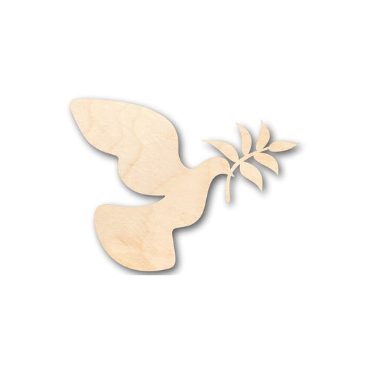 Unfinished Wood Peace Dove Shape - Bird - Wildlife - Craft - up to 46" DIY
