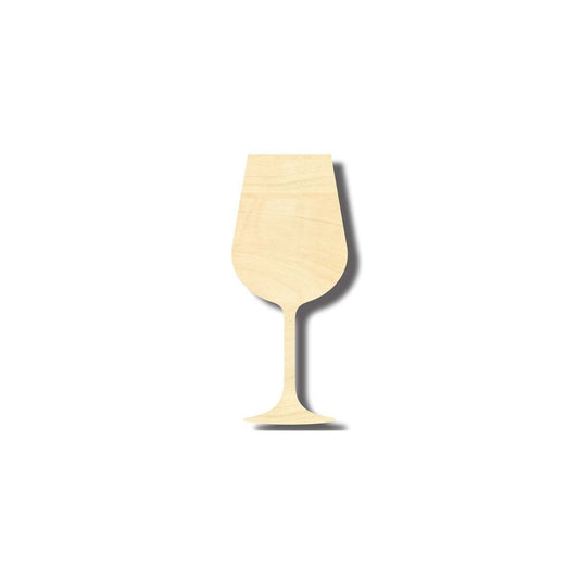 Unfinished Wood Wine Glass Shape - Craft - up to 46" DIY