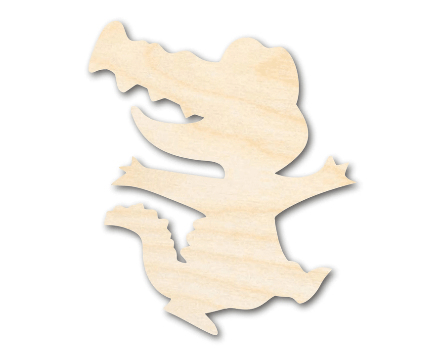 Wood Alligator – DIY Wooden Cutouts for Creative Craft Projects Blank Door Hanger Wooden Cutout Cut Outs - Unfinished - NameSigns.com