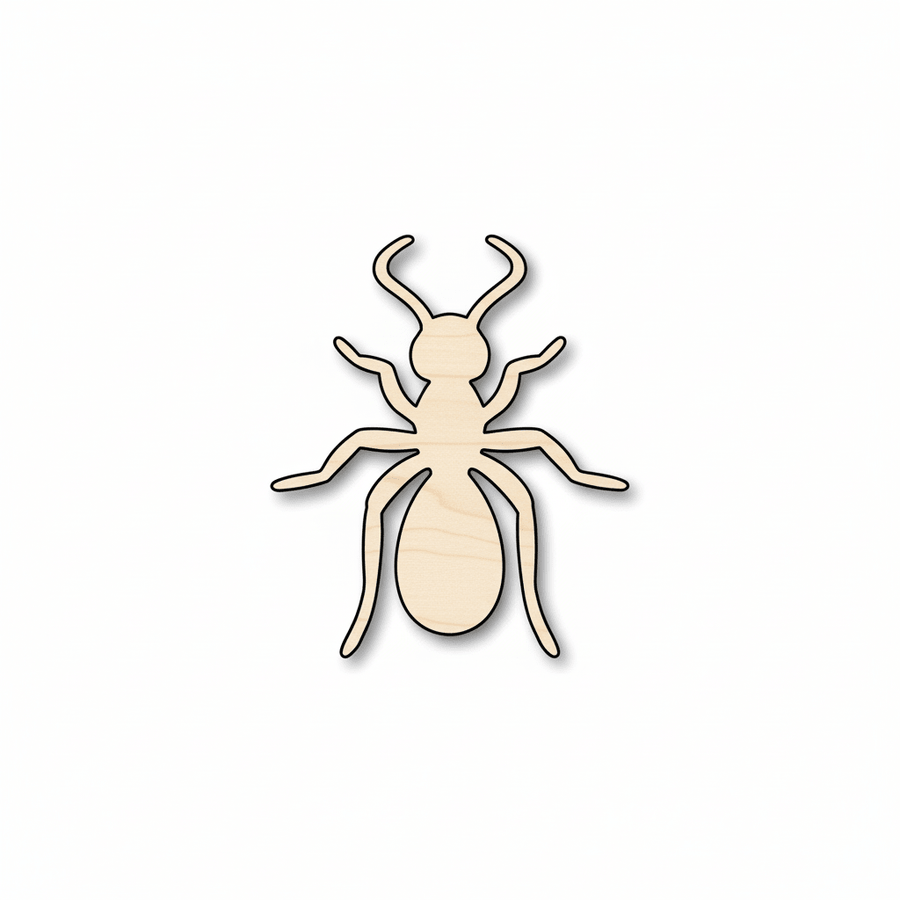Wood Ant Shape – DIY Wooden Insects Craft Project Supplies 46" Blank Door Hanger Wooden Cutout Cut Outs - Unfinished - NameSigns.com