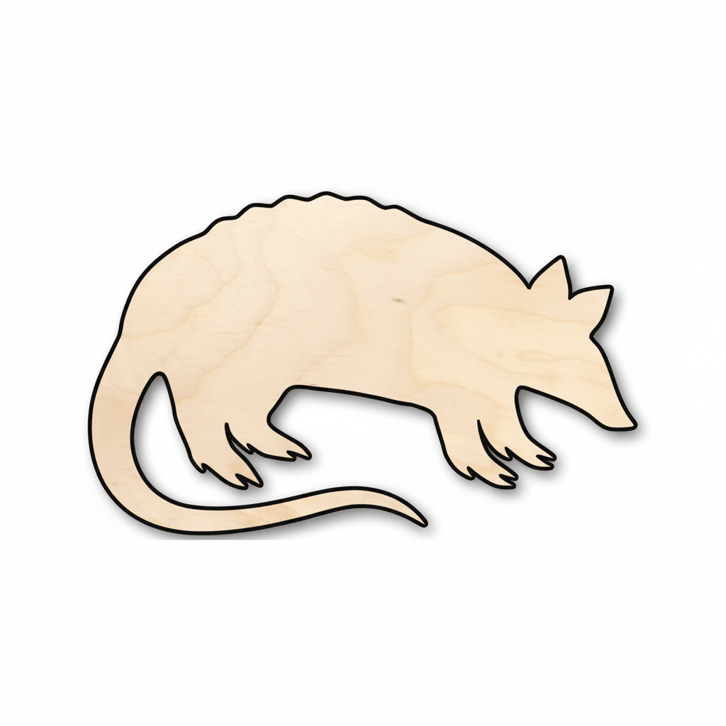 Wood Armadillo – Handmade Animal Wood Cutouts for DIY Projects Blank Door Hanger Wooden Cutout Cut Outs - Unfinished - NameSigns.com