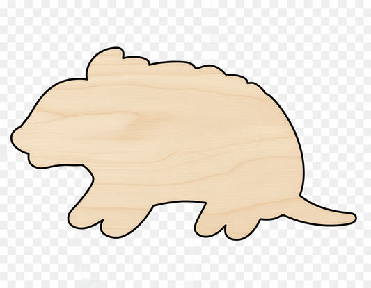 Wood Armadillo | Premium Birch Wood Cutout for DIY Craft Projects Blank Door Hanger Wooden Cutout Cut Outs - Unfinished - NameSigns.com