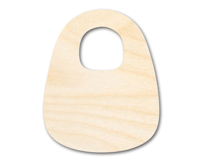 Wood Baby Bib – Custom Baltic Birch Plywood Cutout for DIY Crafts Blank Door Hanger Wooden Cutout Cut Outs - Unfinished - NameSigns.com