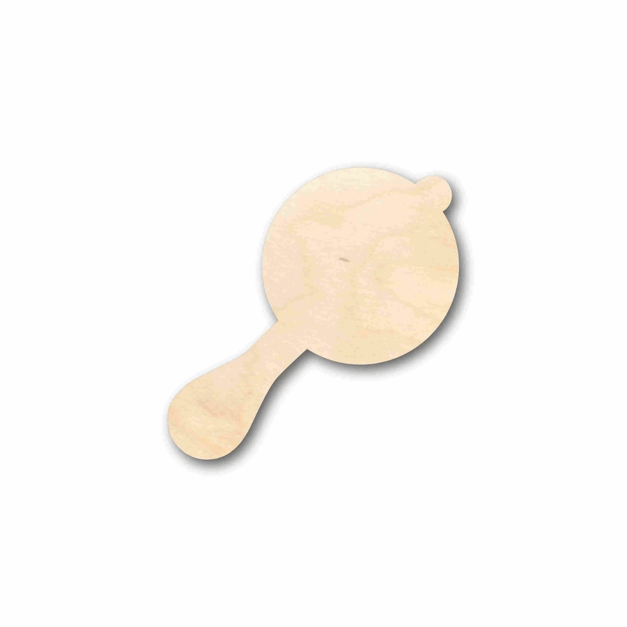 Wood Baby Rattle – Handmade Wooden Toy | Baltic Birch Plywood Craft Blank Door Hanger Wooden Cutout Cut Outs - Unfinished - NameSigns.com